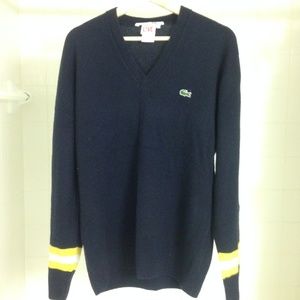Lacoste Live! Blue Cashmere Sweater in 5/L France
